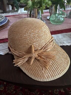 Straw Starfish Sun Hat - Natural